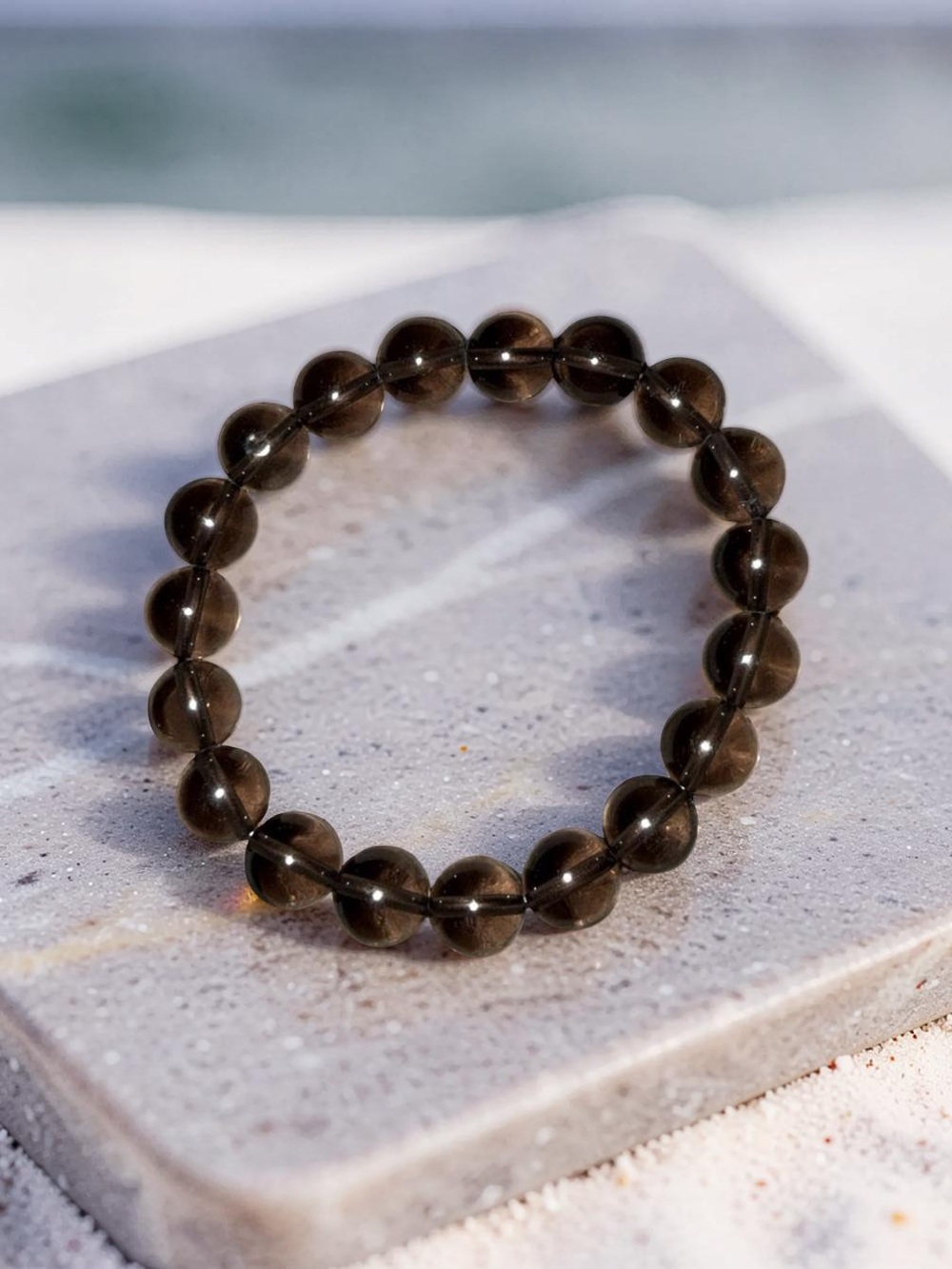 10mm Smoky Quartz Bracelet 🖤